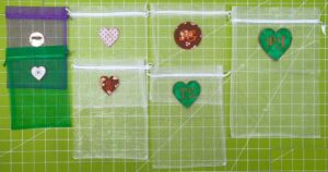 Organza Bags with Die Cut Applique without a Die Cutter - December 2025